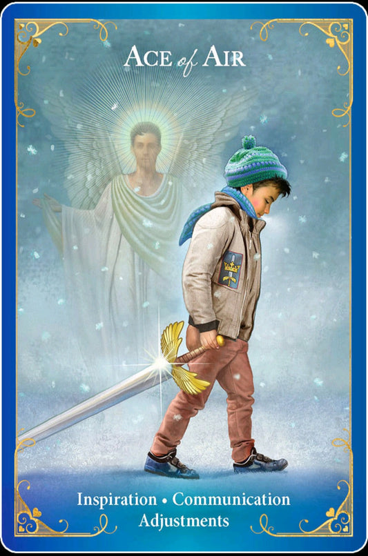 Ace, Ace of Air, Guardian Angel, Tarot, Dani Tworek, Chakratopia, Radleigh Valentine