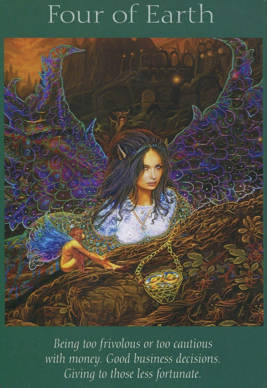 Four of Earth Angel Tarot, Radleigh Valentine, Doreen Virtue, Dani Tworek, Chakratopia, Seattle