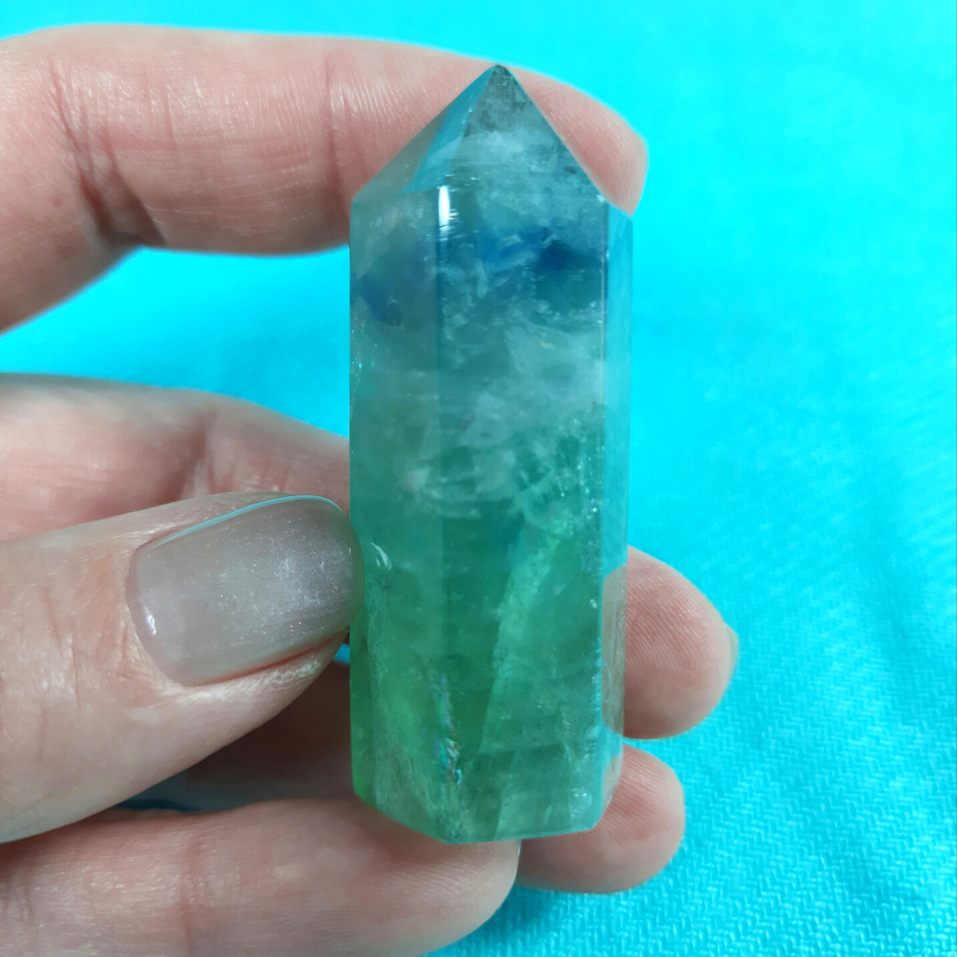 Rainbow Fluorite Point