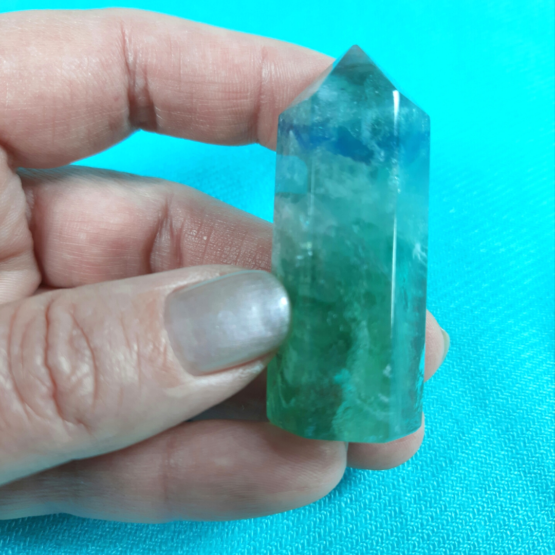 Rainbow Fluorite Point