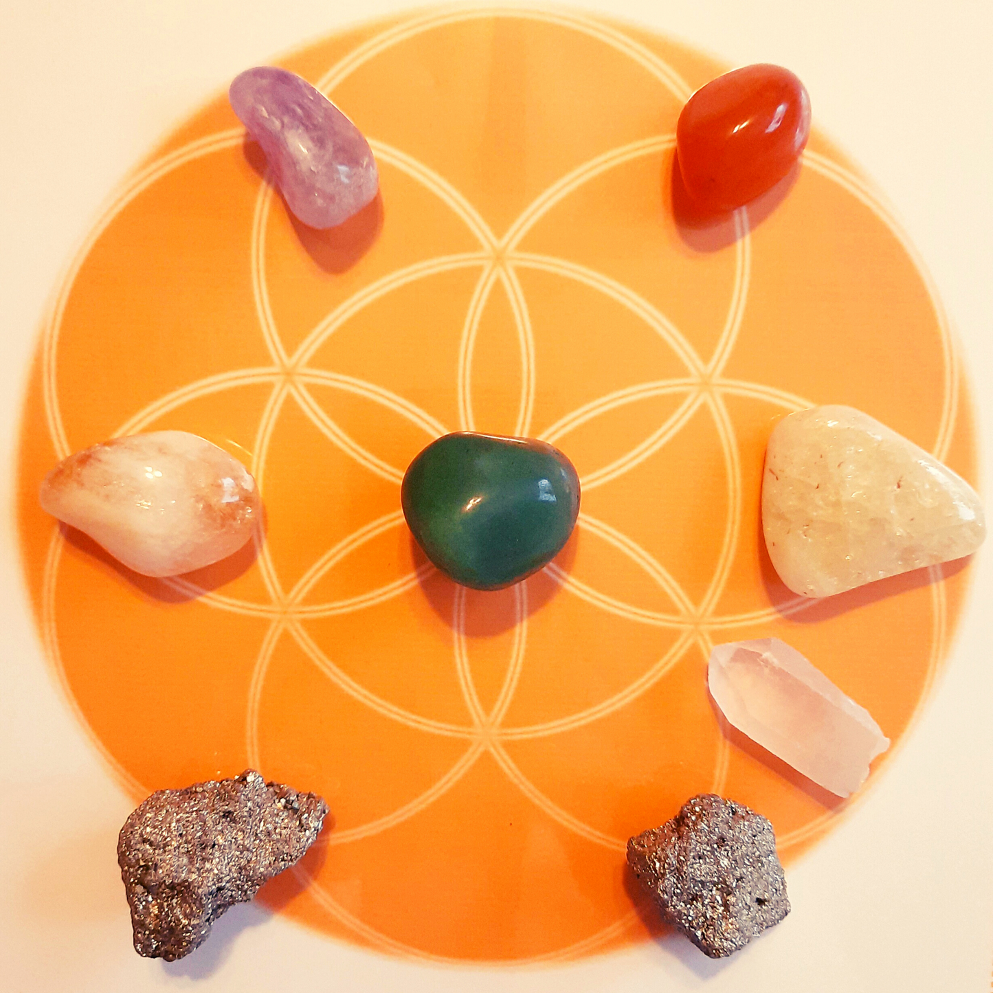 Crystal Grid Kit Abundance Prosperity Chakra Balancing Healing Crystals Dani Tworek